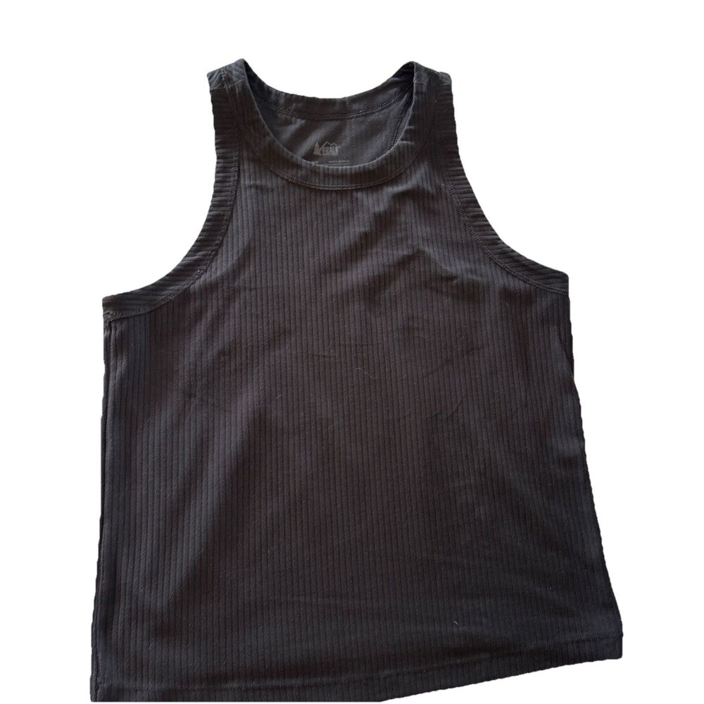 REI Co-Op Active Pursuits Ribbed Tank  Black Size M Outdoor Hike Run